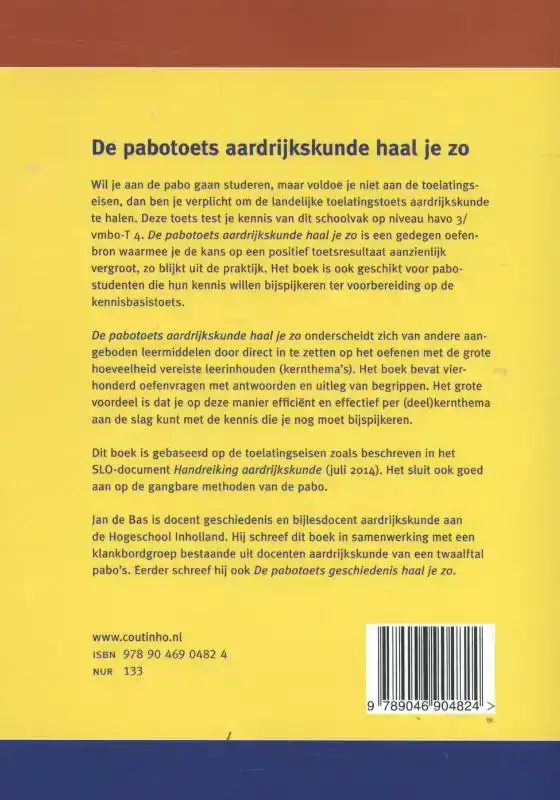 DE PABOTOETS AARDRIJKSKUNDE HAAL JE ZO