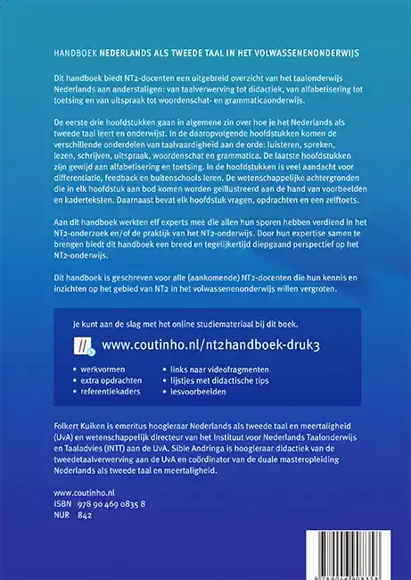 HANDBOEK NEDERLANDS ALS TWEEDE TAAL IN HET VOLWASSENENONDERW