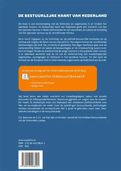 DE BESTUURLIJKE KAART VAN NEDERLAND