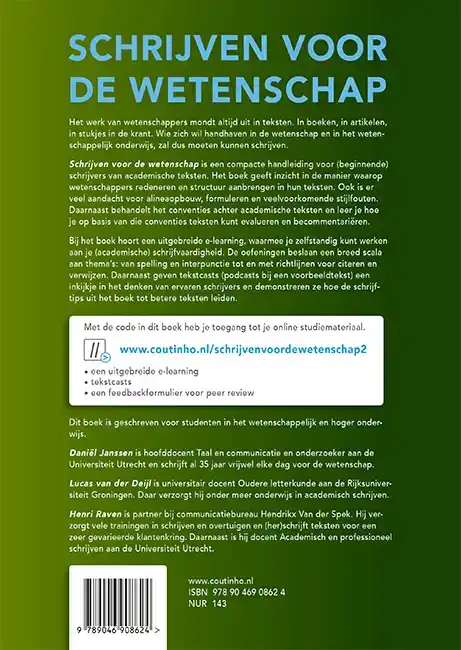 SCHRIJVEN VOOR DE WETENSCHAP