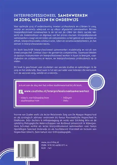 INTERPROFESSIONEEL SAMENWERKEN IN ZORG, WELZIJN EN ONDERWIJS