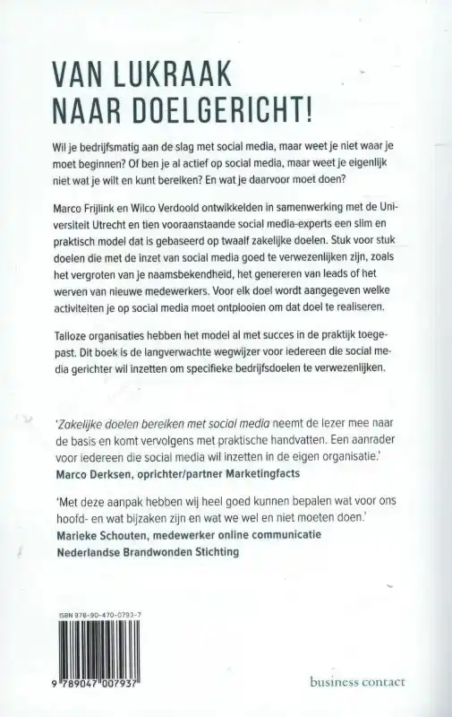 ZAKELIJKE DOELEN BEREIKEN MET SOCIAL MEDIA
