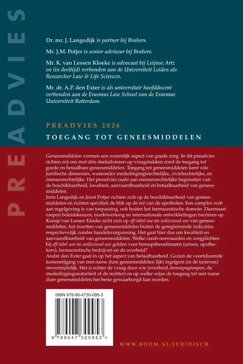 TOEGANG TOT GENEESMIDDELEN