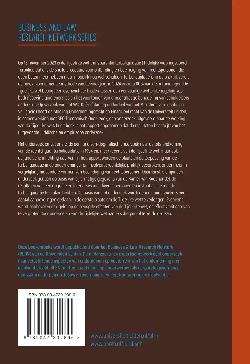 DE WERKING VAN DE TIJDELIJKE WET TRANSPARANTIE TURBOLIQUIDAT