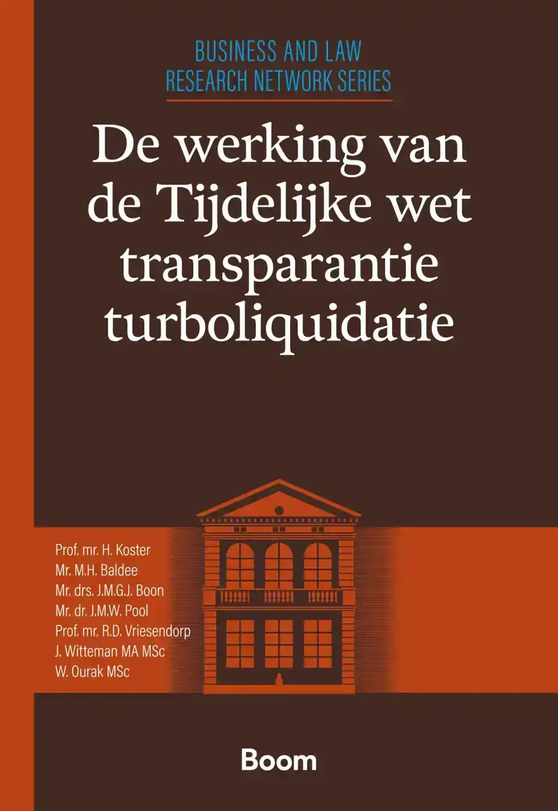 DE WERKING VAN DE TIJDELIJKE WET TRANSPARANTIE TURBOLIQUIDAT