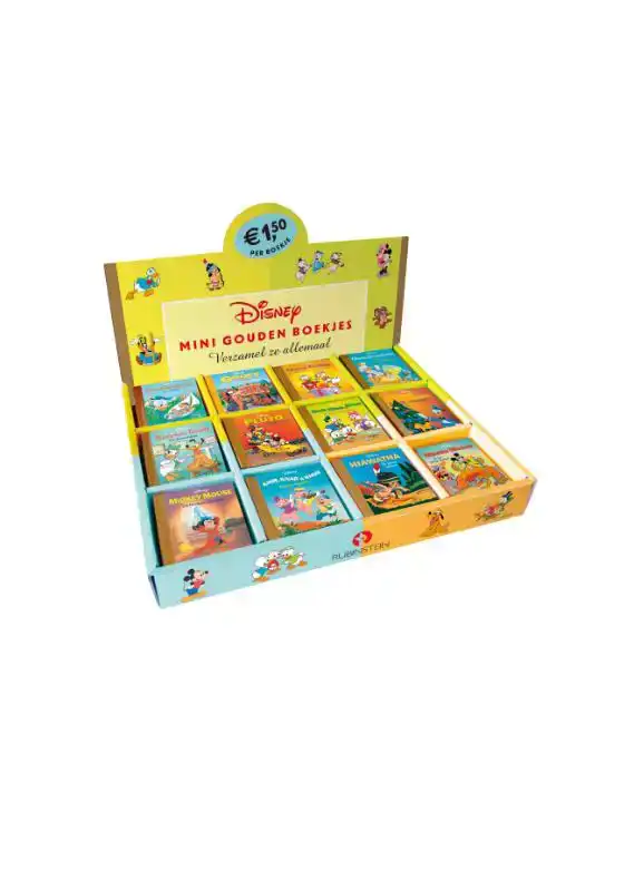 DISPLAY MINI DISNEY GOUDEN BOEKJES