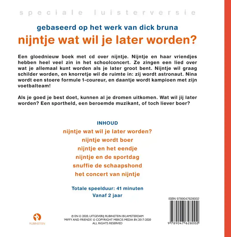 NIJNTJE WAT WIL JE LATER WORDEN?