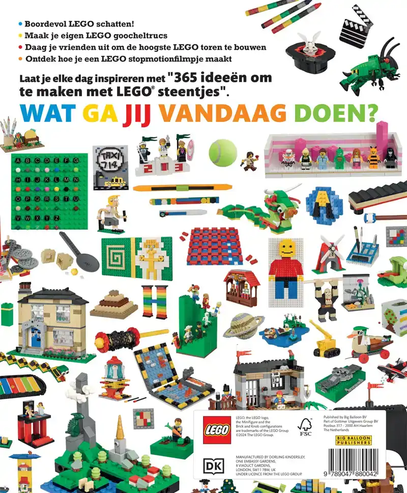 365 IDEEEN OM TE MAKEN MET LEGO STEENTJES