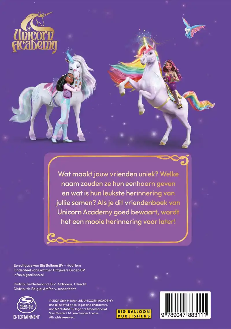 MAGISCH VRIENDENBOEK UNICORN ACADEMY