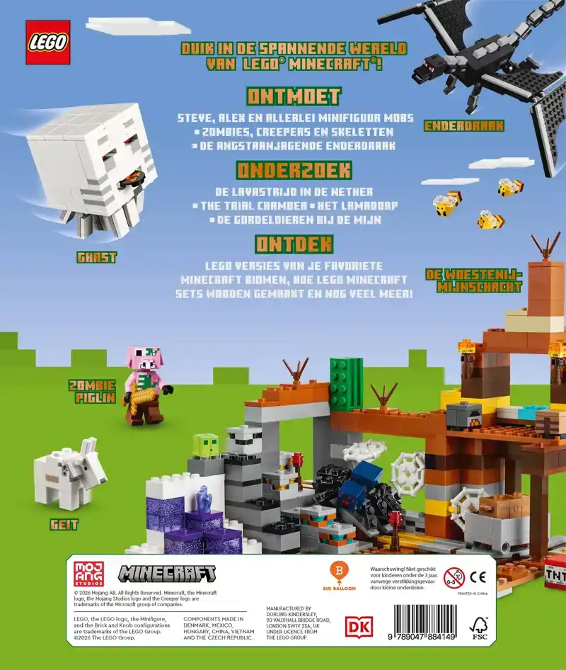 GROOT LEGO MINECRAFT BOEK
