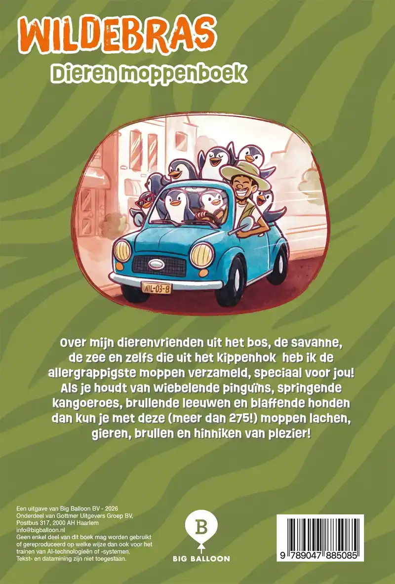 WILDEBRAS DIERENMOPPENBOEK