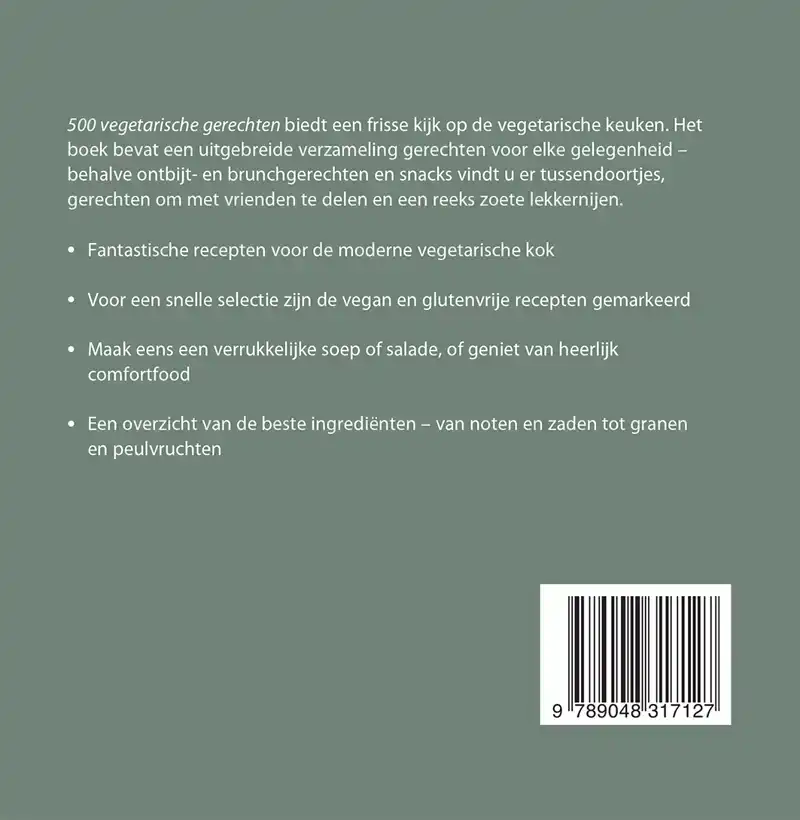 500 VEGETARISCHE GERECHTEN