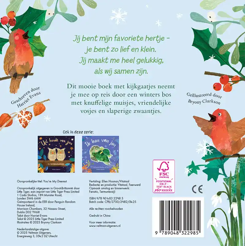 JIJ BENT MIJN LIEVELING - EEN WINTERS BOEK VOL LIEFDE