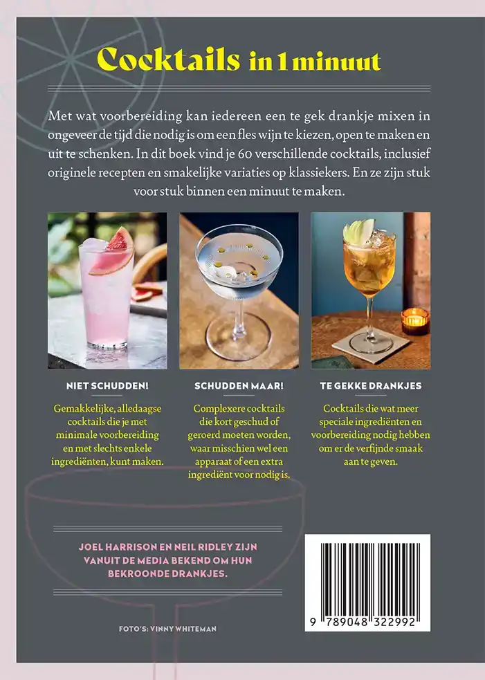 COCKTAILS IN 1 MINUUT