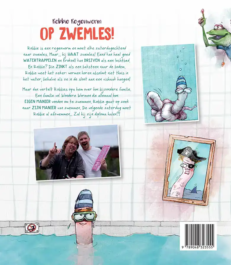 ROBBIE REGENWORM OP ZWEMLES!