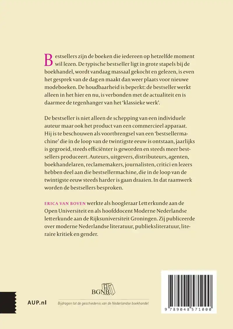 DE BESTSELLERMACHINE