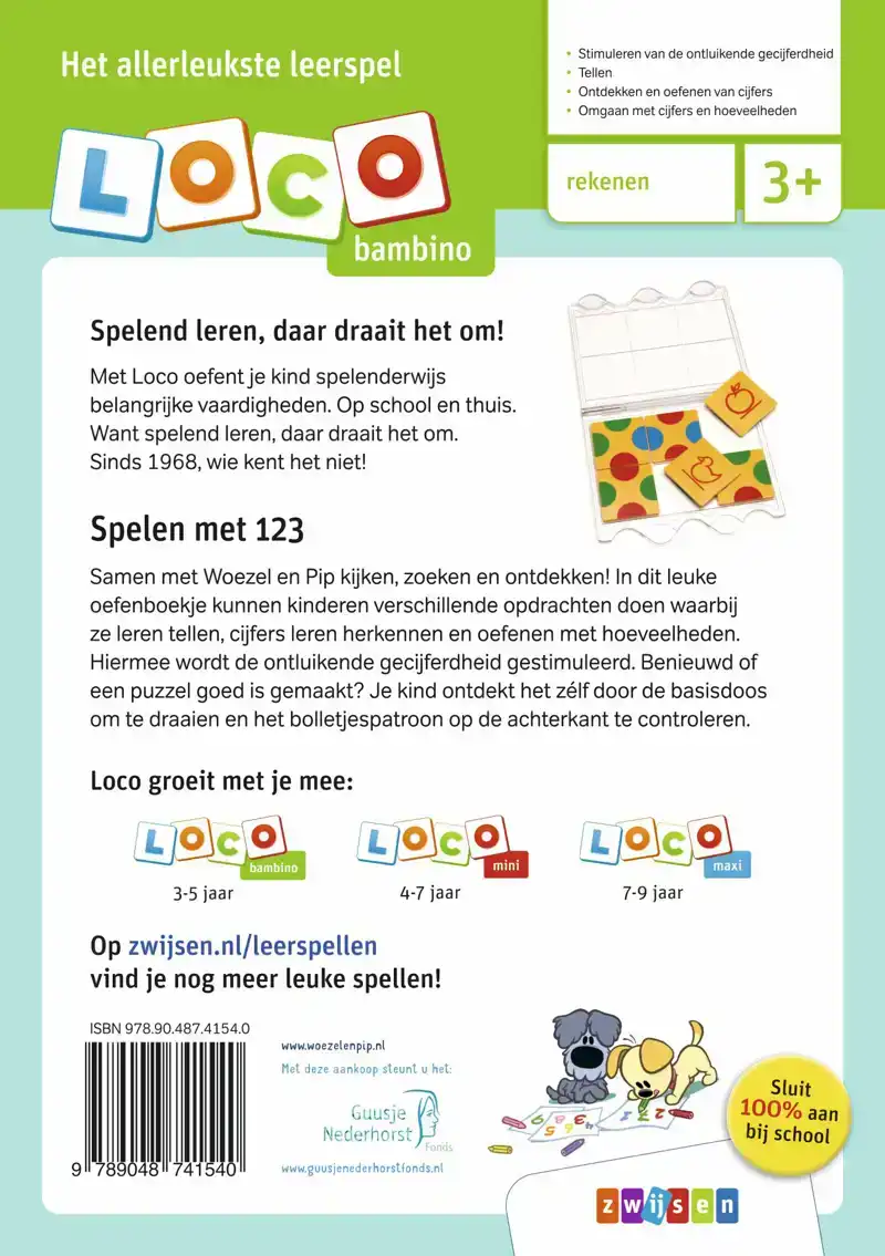 LOCO BAMBINO WOEZEL & PIP SPELEN MET 123