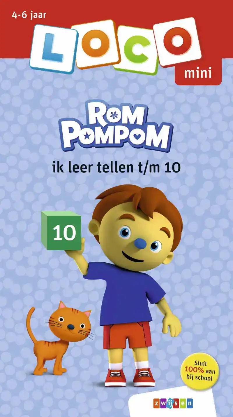 LOCO MINI ROMPOMPOM IK LEER TELLEN T/M 10