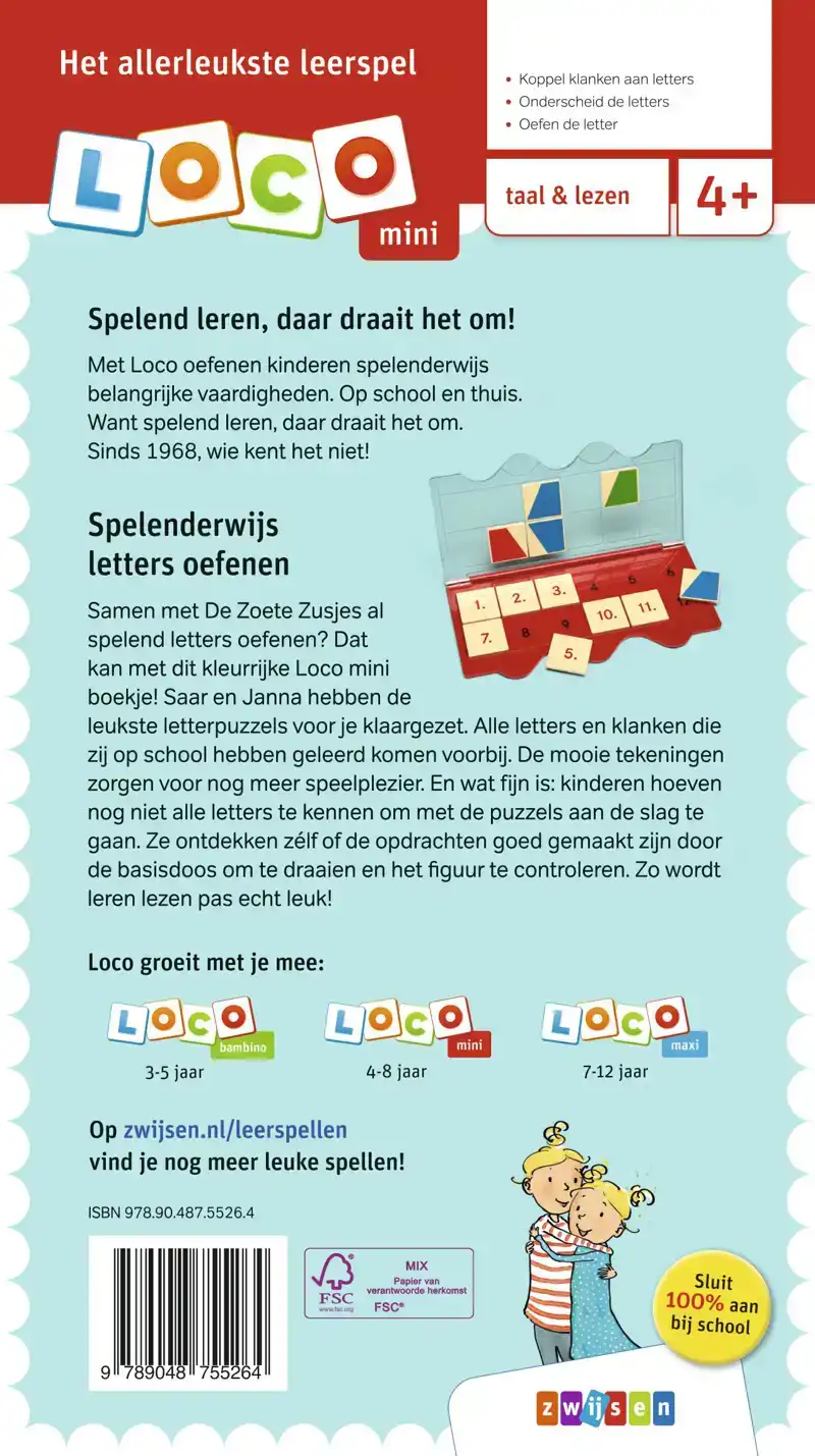 DE ZOETE ZUSJES SPELEN MET LETTERS