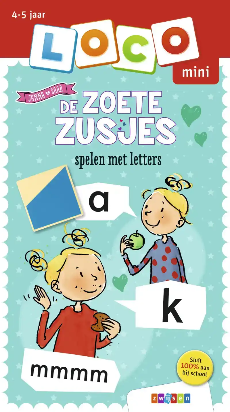 DE ZOETE ZUSJES SPELEN MET LETTERS