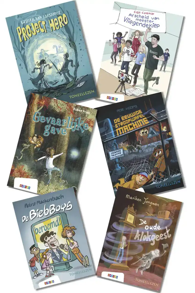 PAKKET 2 TONEELLEZEN GROEP 8 (6 TITELS)