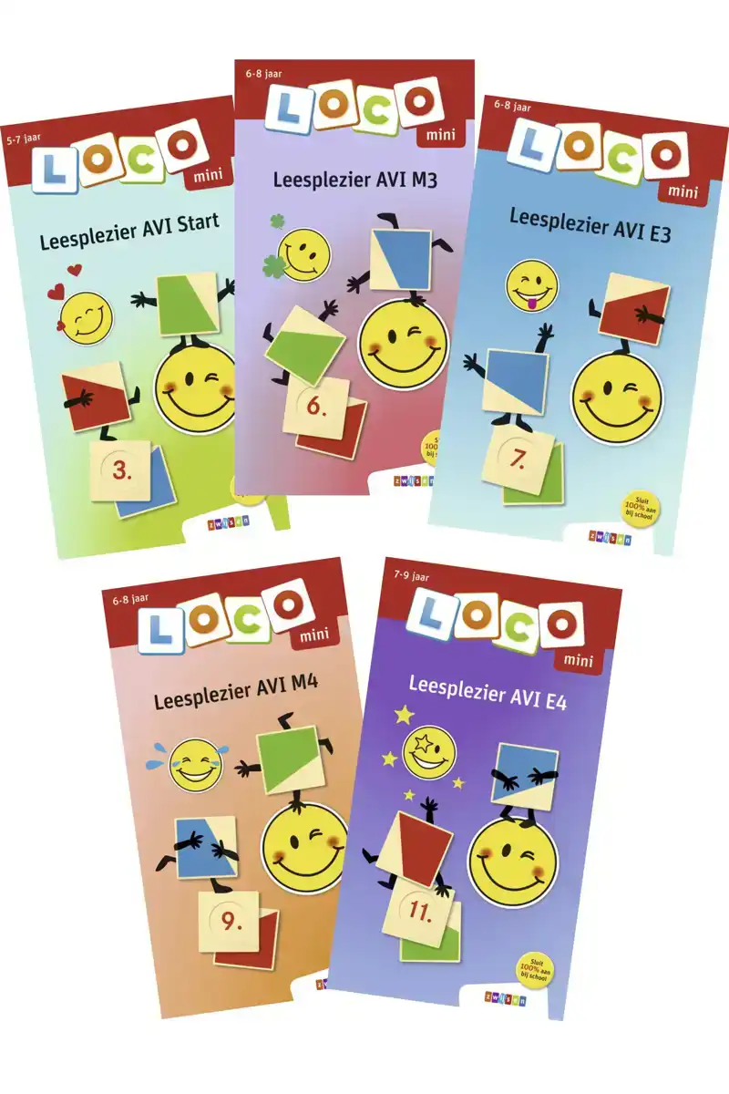LOCO MINI PAKKET LEESPLEZIER (5 BOEKJES)