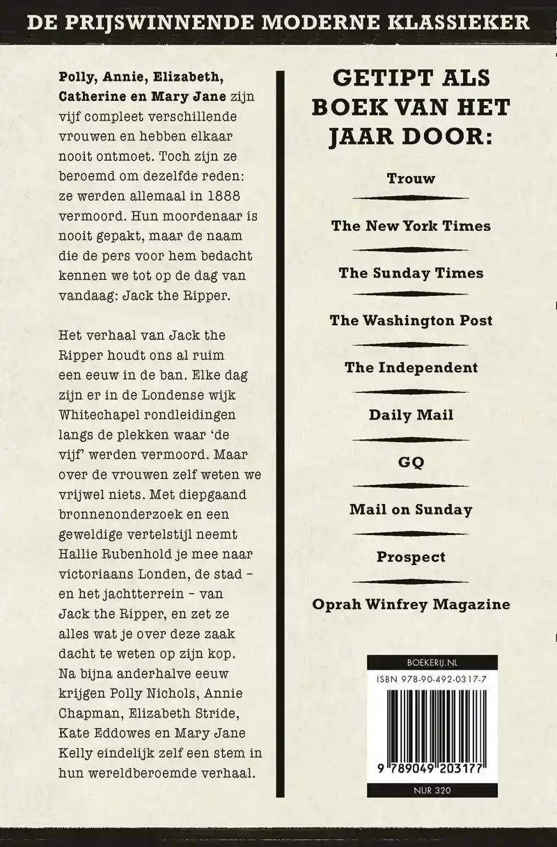 DE VIJF VAN WHITECHAPEL