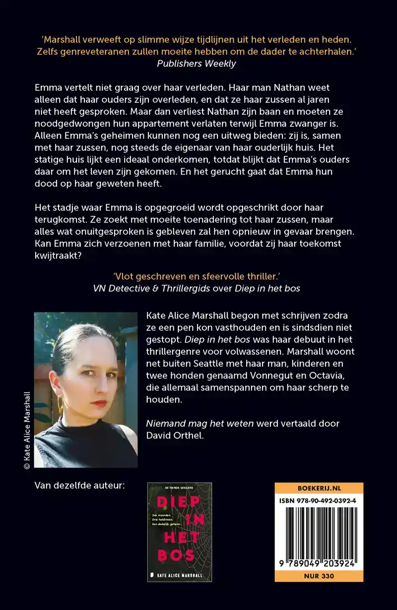 NIEMAND MAG HET WETEN