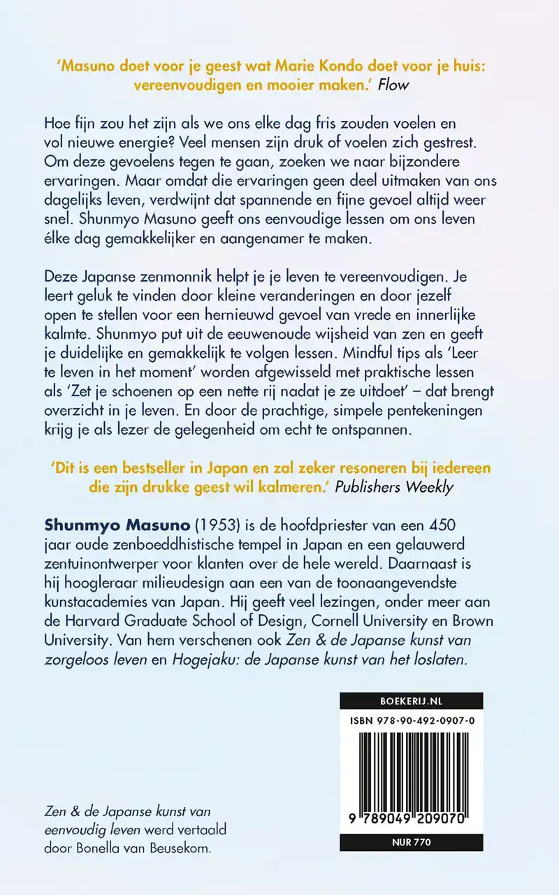 ZEN & DE JAPANSE KUNST VAN EENVOUDIG LEVEN