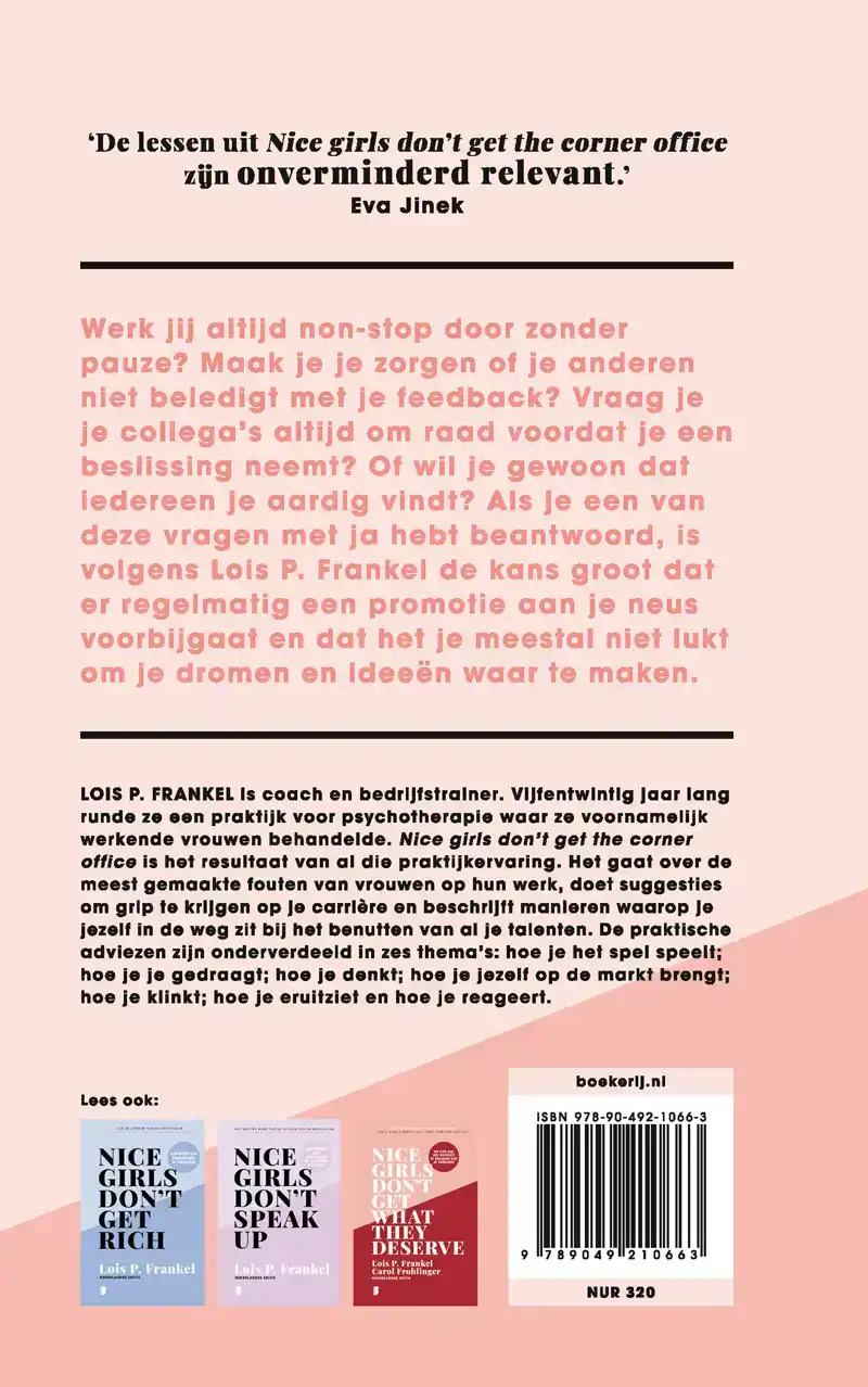 NICE GIRLS DON'T GET THE CORNER OFFICE