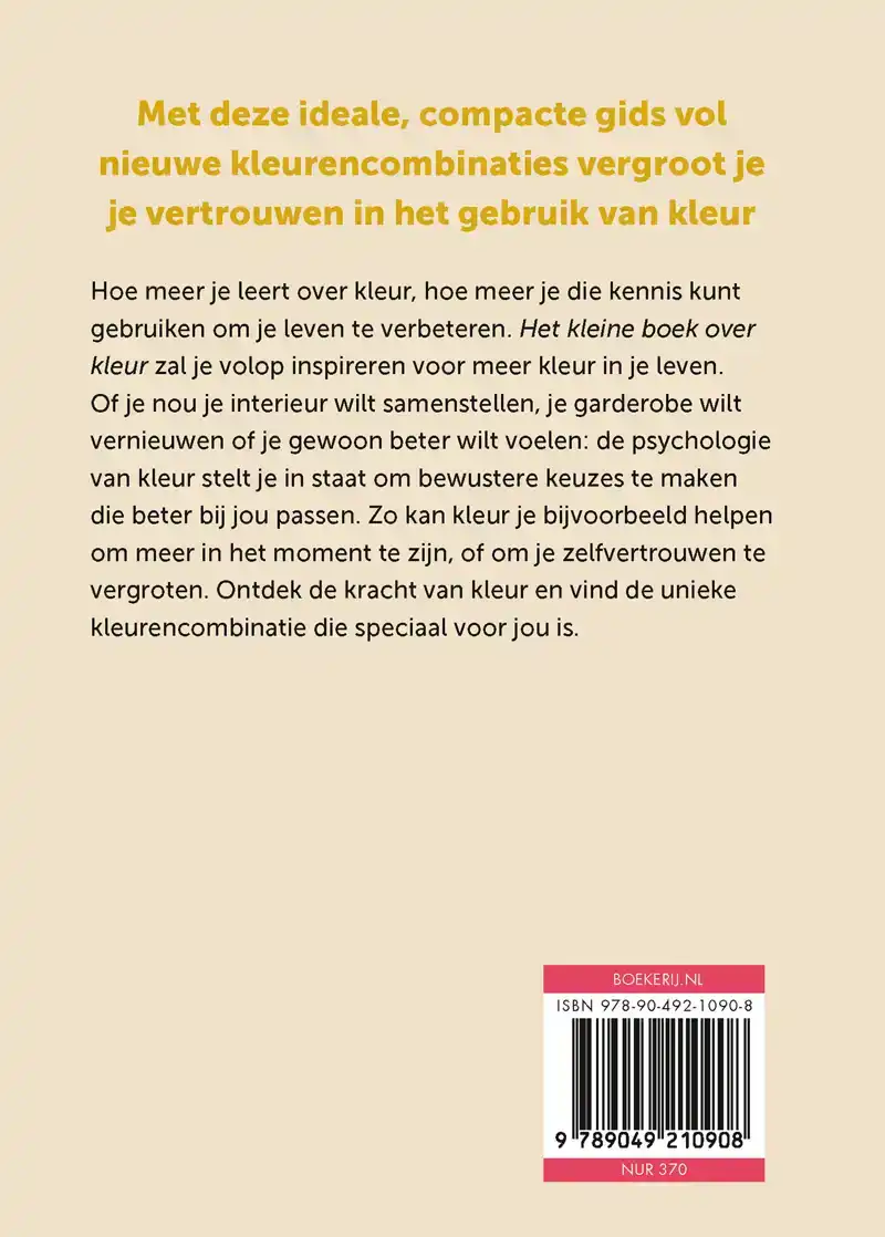 HET KLEINE BOEK OVER KLEUR