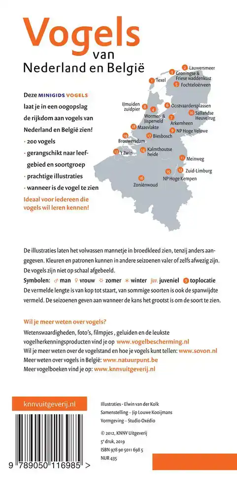 SET MINIGIDS VOGELS VAN NEDERLAND EN BELGIE