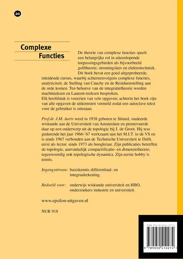 COMPLEXE FUNCTIES