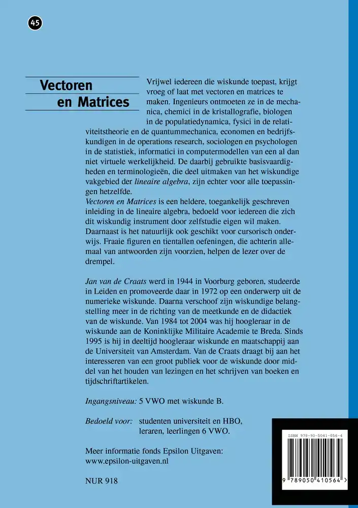 VECTOREN EN MATRICES