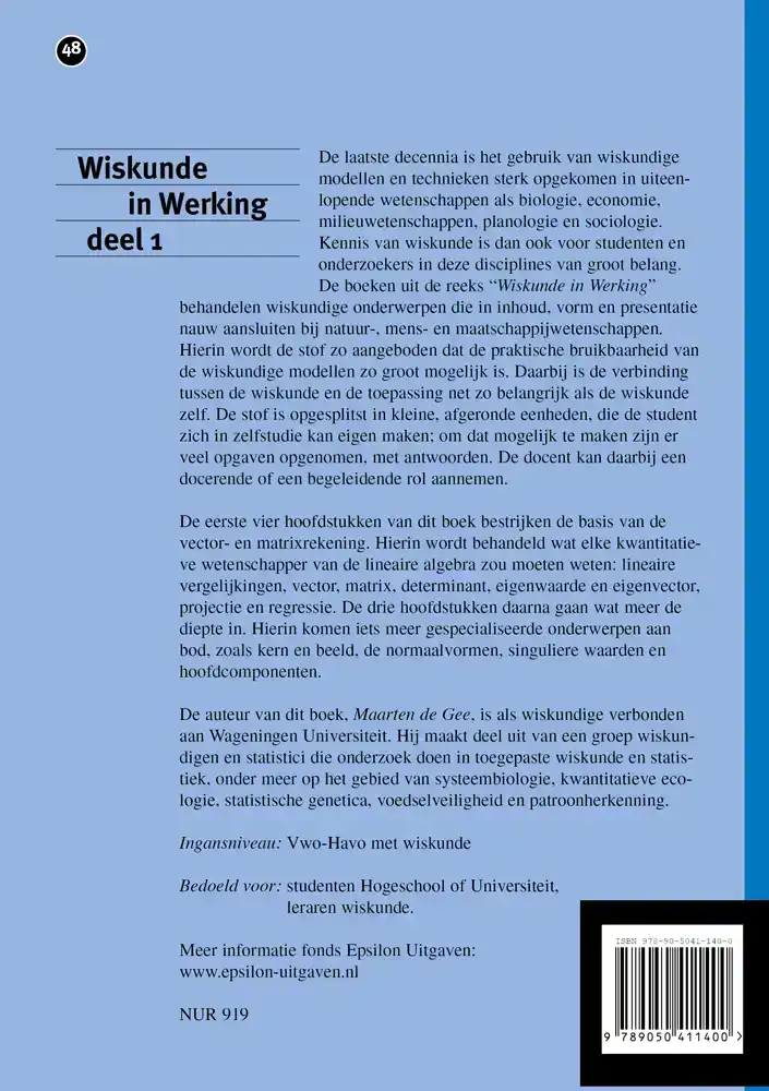 WISKUNDE IN WERKING