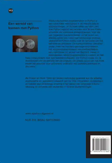 EEN WERELD VAN KANSEN MET PYTHON