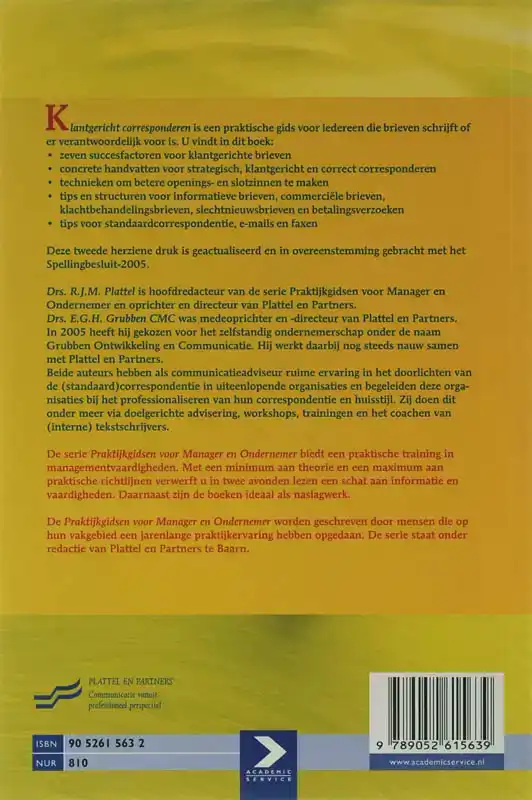 KLANTGERICHT CORRESPONDEREN