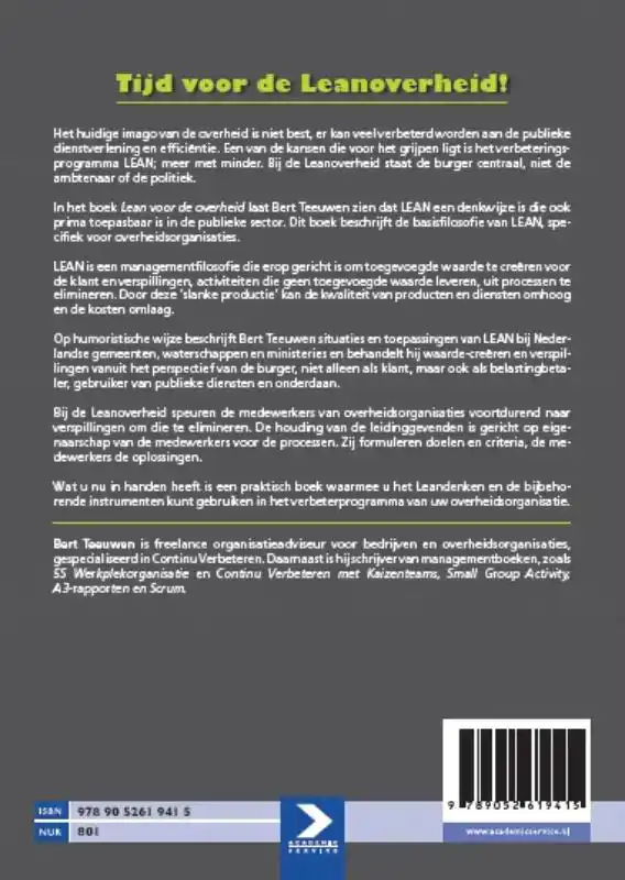 LEAN VOOR DE OVERHEID