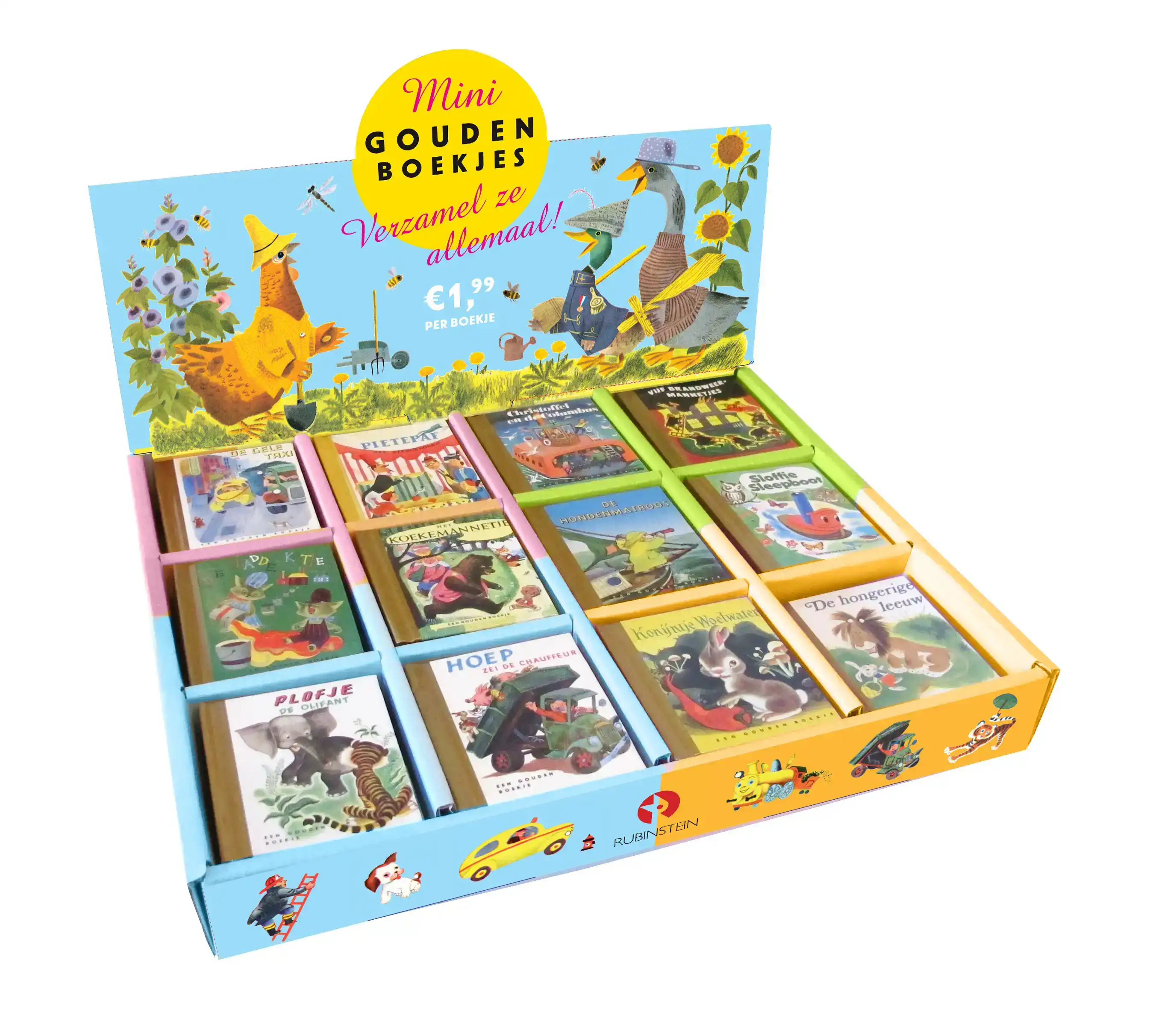 MINI GOUDEN BOEKJES DISPLAY 12X5 EX