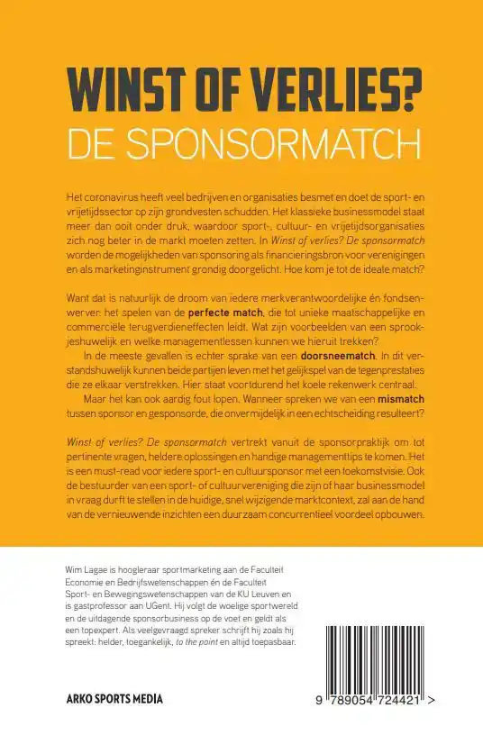 WINST OF VERLIES? DE SPONSORMATCH
