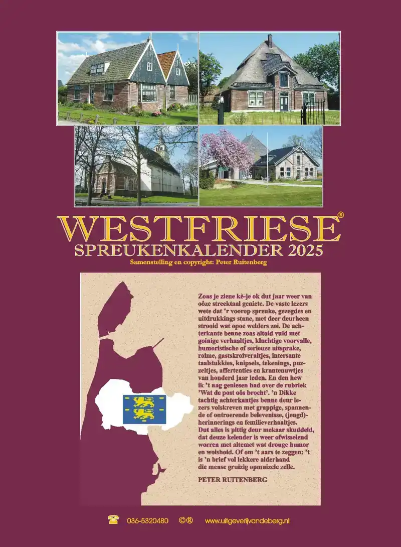 WESTFRIESE SPREUKENKALENDER 2025