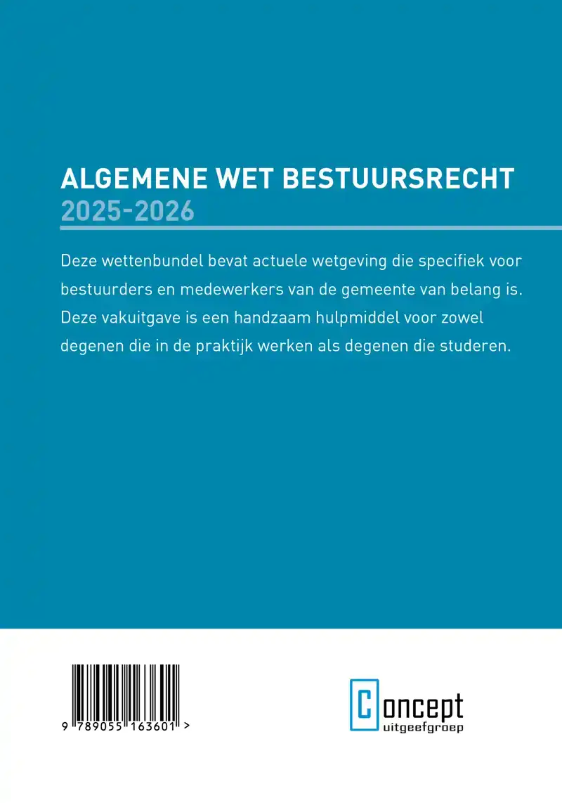 ALGEMENE WET BESTUURSRECHT 2025-2026