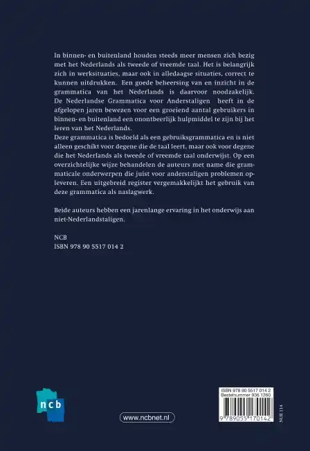NEDERLANDSE GRAMMATICA VOOR ANDERSTALIGEN