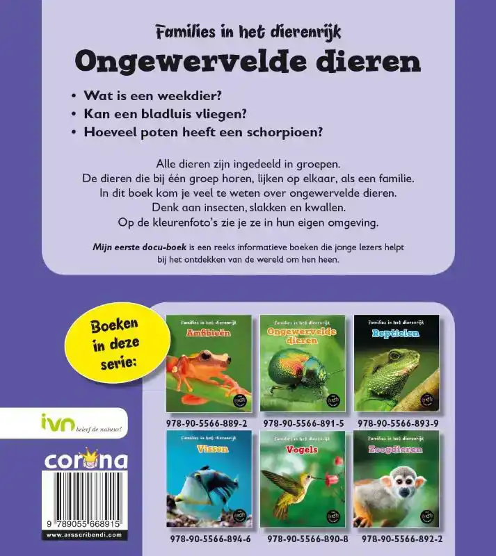 ONGEWERVELDE DIEREN