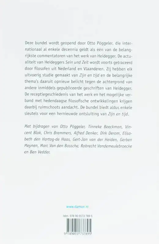 DE ACTUALITEIT VAN MARTIN HEIDEGGERS 'ZIJN EN TIJD'