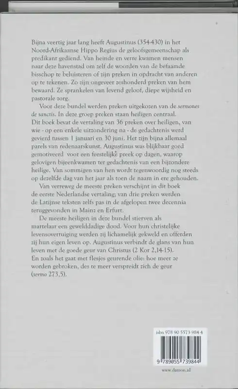 DE GOEDE GEUR VAN CHRISTUS: PREKEN OVER HEILIGEN