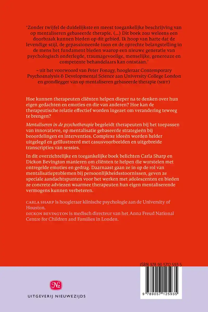 MENTALISEREN IN DE PSYCHOTHERAPIE