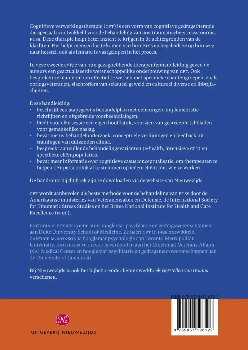 COGNITIEVE VERWERKINGSTHERAPIE VOOR PTSS