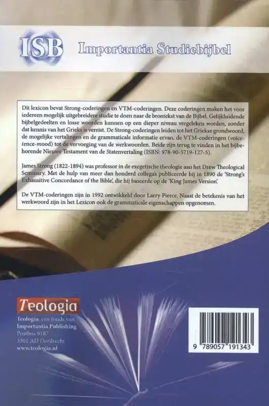 GRIEKS-NEDERLANDS LEXICON OP BASIS VAN STRONG-CODERINGEN