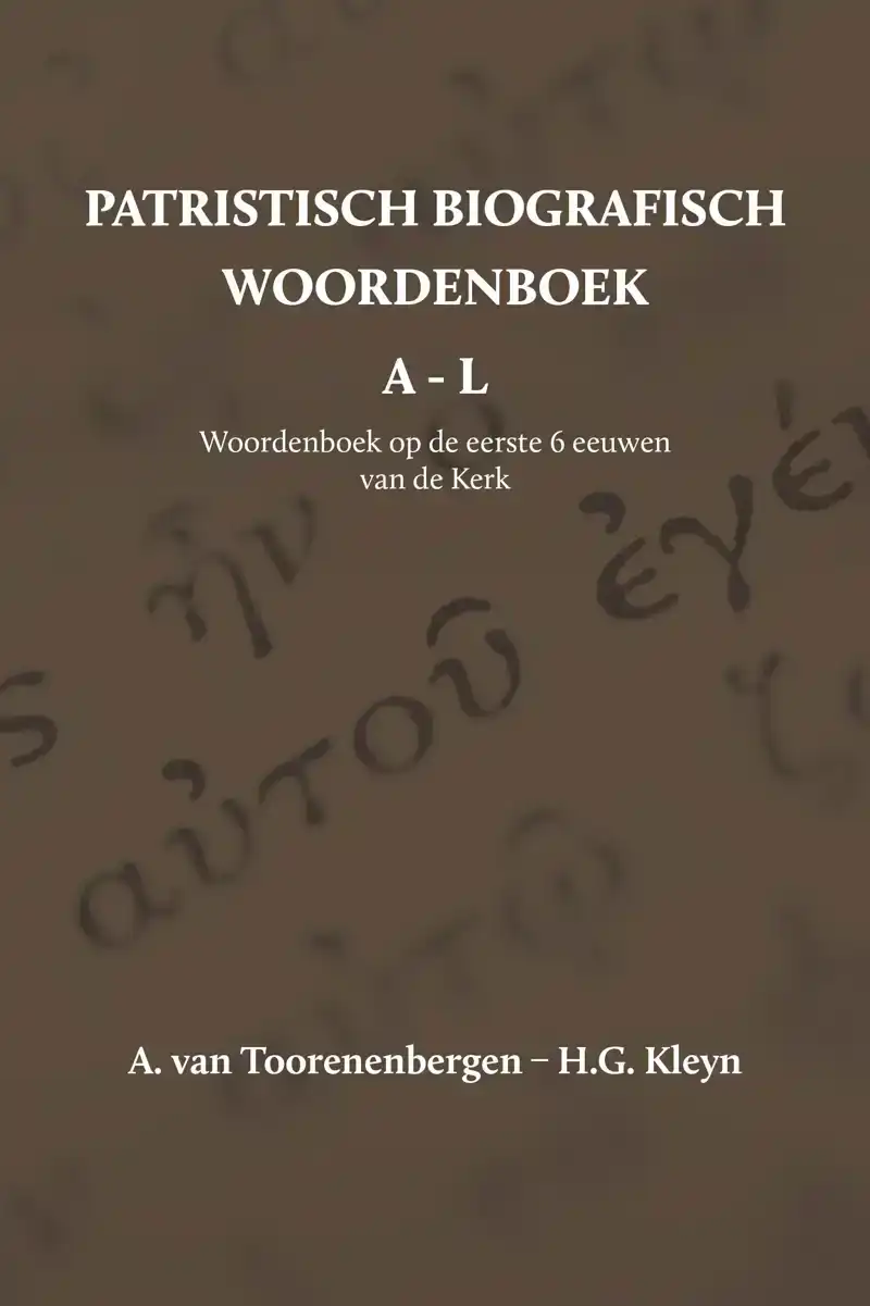 PATRISTISCH BIOGRAFISCH WOORDENBOEK